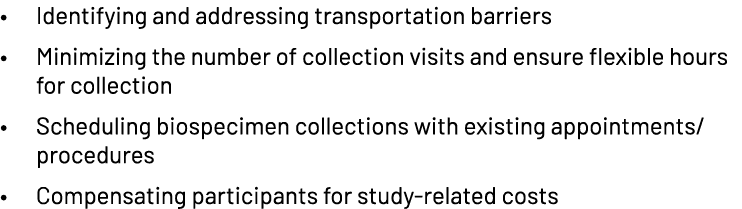 • Identifying and addressing transportation barriers​ • Minimizing the number of collection visits and ensure flexibl...