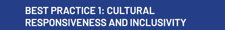 Best Practice 1: Cultural Responsiveness and Inclusivity