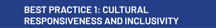 Best Practice 1: Cultural Responsiveness and Inclusivity